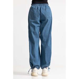 Best Price High Quality Plus Size Women's Vintage Eco-Friendly Breathable Streetwear Midweight Denim <b>Cargo</b> Pants Elastic Waist - Product Image 2