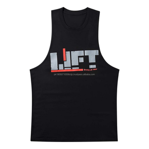 Camiseta deportiva OEM con logotipo personalizado para hombre, camiseta sin mangas para correr con tirantes para gimnasio, camiseta sin mangas para hombre - Product Image 2