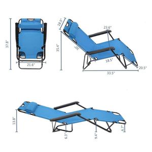 Portable <b>Zero</b> <b>Gravity</b> Folding Camping <b>Chair</b> Outdoor Lounge for Patio Pool Beach Lawn-Reclining Beach <b>Chairs</b> - Product Image 4
