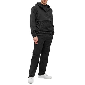 <b>Men</b> Sporty Windbreaker <b>Jacket</b> 100% Polyester Shell Anorak with Drawstring Hood <b>Half</b> <b>Zip</b> Pullover nylon Fabric <b>Jacket</b> MADE BY HS - Product Image 2
