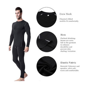Ensemble de compression unisexe 2 pièces, col ras du cou, longueur intégrale, anti-transpiration, respirant, séchage rapide, pour le yoga 2026 - Product Image 4