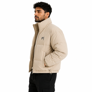Men's Quilted Puffer <b>Jacket</b> Stand Collar Padded Winter Men's <b>Jackets</b> Wholesale OEM Custom Lightweight Warm Casual Outdoor <b>Jacket</b> - Product Image 2
