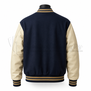 Chaqueta Universitaria Personalizada, Chaqueta Letterman Bordada para Hombre y Mujer, Fabricante de Chaquetas Bomber de Béisbol al por Mayor OEM - Product Image 2
