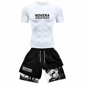Ensemble Rash Guard et Short Premium pour Homme UPF 50+ - Tenue de Surf Légère et Compressante par NOVERA INDUSTRIES - Product Image 4
