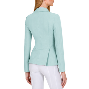 Veste d'équitation vert menthe pour femme, blazer d'équitation sur mesure, manteau élégant pour concours d'équitation, vêtements sur mesure en gros - Product Image 2