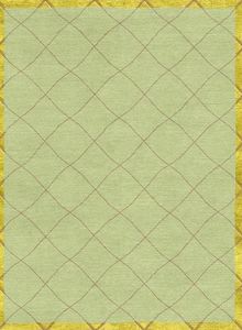 Alfombra interior duradera y elegante para uso diario en el hogar, con un paisaje abstracto moderno enriquecido con brillo de viscosa. - Product Image 3