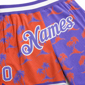 High Quality Printed Basketball <b>Shorts</b> Durable 100 Percent Polyester Breathable Anti Bacterial Customizable Team Sports Wear - Product Image 3