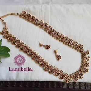 One Gram Gold Long Haram Fashion Jewelry Set - Product Image 1