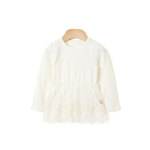 T-shirt en coton 100 % premium coréen OZKIZ pour enfants T03, vêtements en dentelle pour filles de 2 à 6 ans, mode printemps/automne pour enfants en gros - Product Image 1