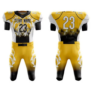 Uniforme de Fútbol Americano de Poliéster Estampado Personalizado de Alta Calidad para Adultos, Transpirable, Más Vendido - Product Image 1