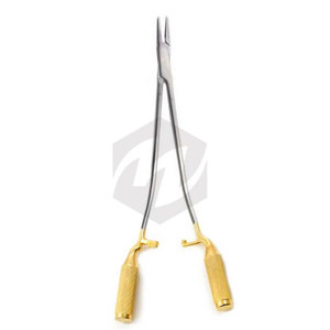 Portaagujas quirúrgico de liberación rápida para cromosomas con mordazas dentadas de carburo de tungsteno de acero inoxidable de alta calidad - Product Image 6