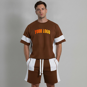 Ensemble de shorts d'été pour hommes de haute qualité, coupe régulière, style hip-hop streetwear, confortable, 100% coton, design 2 en 1, respirant - Product Image 6