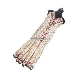 Vestido de Seda Sari Indio Vintage para Damas, Elegante Vestido de Noche Bohemio de Manga Larga, Tendencia en el Mercado Italiano para Cenas Femeninas - Product Image 1