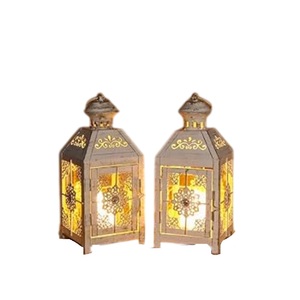 Wholesale Dark Brown <b>Candle</b> Lantern <b>Tall</b> Battery Powered for Indoor Outdoor Home Garden Decoration Hanging Lantern On Sale - Product Image 2