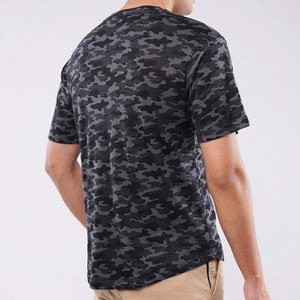 Camiseta de Camuflaje de Algodón Premium para Hombre, Impresión Personalizada, Manga Corta Informal, Fabricante, Marca Privada, OEM, ODM, Suministro al por Mayor - Product Image 3