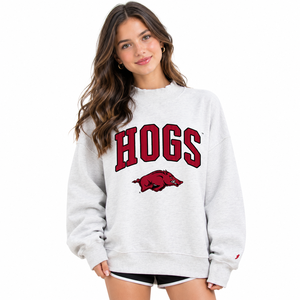เสื้อสเวตเชิ้ตผู้หญิงสีชมพู คอเต่า ปักลายด้านหน้า ผ้าฝ้าย 100% ทรงหลวม ไหล่ตก สำหรับฤดูหนาว ขายส่ง - Product Image 2
