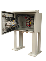 Gabinete Eléctrico de Bajo Voltaje 63A, Caja de Control de Acero 400V RAL7035, Caja de Distribución de Automatización Industrial IP44
