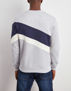 Sudadera Casual para Hombre, Cuello Redondo, Color Gris, Corte Regular, 100% Algodón Felpa, Ecológica, Estilo Urbano, con Logotipo Estampado en la Parte Delantera - Product Image 4