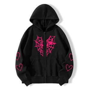 Sweat à capuche épais à fermeture éclair avec impression 3D en relief personnalisée, 100% coton, streetwear, sweat à capuche surdimensionné pour homme, service OEM ODM - Product Image 2