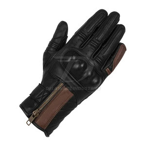 Gants de moto en cuir de haute qualité, courts, compatibles écran tactile, OEM - Product Image 5