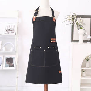 Custom Waist <b>Apron</b> Logo High Quality OEM Factory Promotional <b>Waterproof</b> Cotton Reusable Chef Cooking Kitchen <b>Apron</b> for Women - Product Image 2