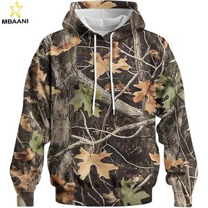 Sweat-shirts à capuche camouflage pour hommes, chemises de chasse, vêtements de pêche à manches longues camouflage - Product Image 5