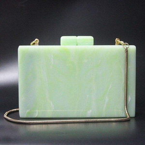 Pochette de luxe pour femme Aaliyan Impex, sac à main long en résine artisanale avec fermeture éclair et doublure en acrylique par MULTI CRAFT - Product Image 4