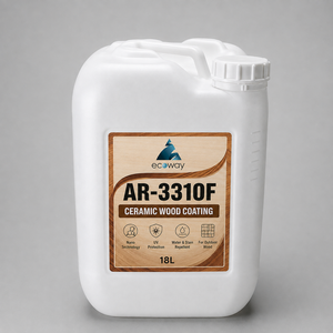 AR-3310F น้ำยาเคลือบเซรามิกนาโนสำหรับไม้ ทนความร้อน พร้อมมุมสัมผัส 100-115 องศา ปริมาณ 18 ลิตร สำหรับโครงสร้างไม้ภายนอกอาคาร - Product Image 1