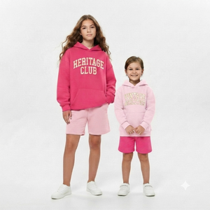 Custom LOGO Long Sleeve Pullover Hoodie And Short 2 Piece Outfits Set For Boys <b>Athletic</b> Wear Tracksuit Set For Children - Product Image 3