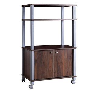 Walnut Multi-Functional Kitchen Storage Rack for Kitchen Islands & Carts - Product Image 3