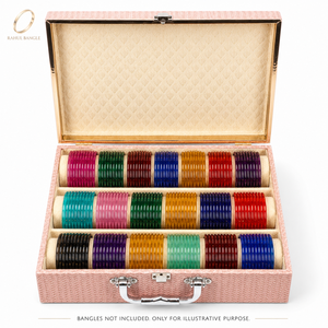 Wholesale Bracelet Rectangle Plain PU Fashion Jewelry <b>Box</b> Luxury Bangle <b>Storage</b> Case with Handle for Women - Product Image 1