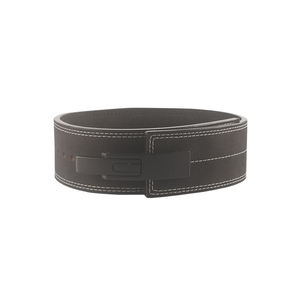 Red Leather <b>Weight</b> Lifting <b>Belt</b> With Buckle Closure Adjustable Waist Support For Strength Training Unisex - Product Image 2