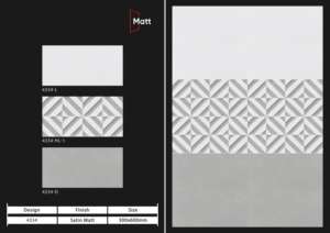 Azulejos de cerámica mate premium de 30x60 cm, diseñados para espacios de vida funcionales, que ofrecen una apariencia de textura limpia y duradera. - Product Image 2