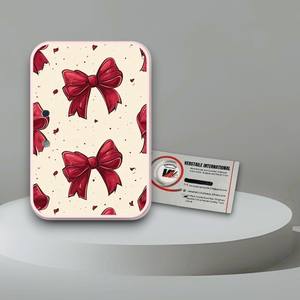 Pestañas Postizas Magnéticas de Acrílico Reutilizables con Diseño de Lazo Rojo Oscuro, Flor, Diamante, Corazón y Mariposa, Ecológicas, Marca Privada - Product Image 2