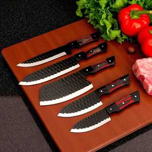 Wholesale High Quality Handmade 5-Piece Chef <b>Knife</b> Set High Carbon Steel Blades Ambidextrous <b>Bone</b> <b>Handles</b> Sustainable - Product Image 4