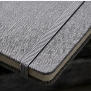 A5 Linen Texture Canvas Velvet Cover Premium Embossed Foil Notebook Multicolor Daily Journal for Office <b>Work</b> with Custom Logo - Product Image 6