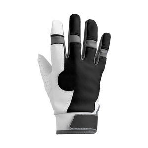 Latest Customized Sheepskin Leather Professional High Quality Lightweight <b>Hook</b> Loop Closure Unisex Batting Gloves - Product Image 6