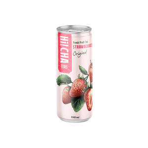 Boisson glacée aux fruits frais à la fraise 330 ml, saveur originale, emballage rose, prête à boire, pour supermarchés - Product Image 3