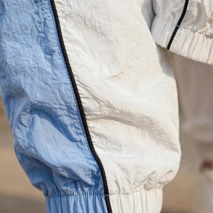 Driftwear Survêtement parachute oversize pour homme, ensemble 2 pièces en nylon ample avec capuche — Veste coupe-vent résistante à l'eau - Product Image 5