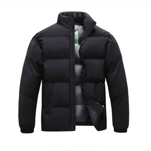 Blouson matelassé pour homme en toile enduite de qualité supérieure, col montant, fermeture éclair, chaud, respirant, écologique, personnalisable - Product Image 1