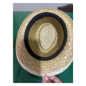 Chapeau mexicain en paille Bangora écologique disponible en gros, à large bord, vierge, personnalisable pour le bricolage - Product Image 1