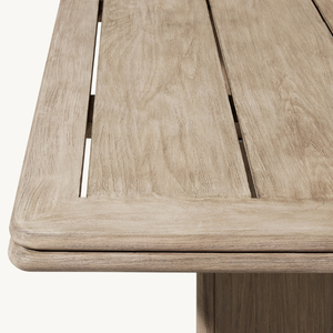 Table rectangulaire en teck robuste et durable pour l'extérieur, de bonne qualité et longue durée de vie. - Product Image 4