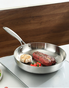 Professional Stainless Steel Fry <b>Pan</b> With Durable Construction And Excellent Heat Distribution - Product Image 3
