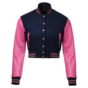 2026 New Street Wear Excellent Quality Eco-Friendly Reversible Varsity <b>Jacket</b> <b>Men's</b> Baseball Style Fleece Blue <b>White</b> - Product Image 2