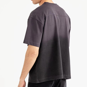Camiseta Oversize para Hombre, Fabricada en Algodón Liso, Corte Holgado, Estilo Urbano Minimalista, Informal - Product Image 6