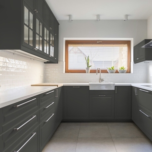 Ensemble complet d'armoires de cuisine européennes sur mesure JY Project, porte shaker, structure en MDF moderne, suspendues au mur, modulaires, RTA - Product Image 2