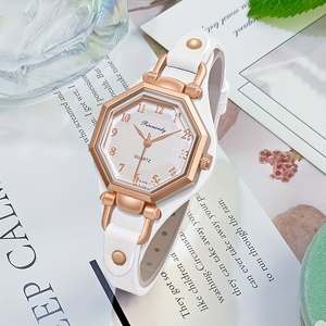Reloj de Pulsera Casual Analógico para Mujer 192058 con Correa de Cuero PU, Relojes de Cuarzo de Lujo, Regalo para Mujer - Product Image 4
