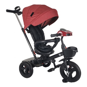 Chine Vente chaude Tricycle bébé 4 en 1 avec musique et lumière / Jouets de vélo à 3 roues pour enfants Vélo en métal pour enfant de 3 à 6 ans - Product Image 4