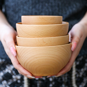 Bol à salade en bois en gros, décoratif, polyvalent pour salle à manger et fêtes, fournitures rustiques - Product Image 4