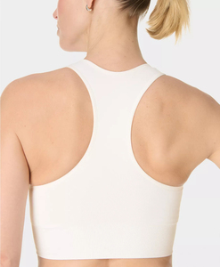 Débardeurs courts pour femmes à blocs de couleur et bordures contrastées, doux, extensibles, coupe ajustée, sans manches, pour l'entraînement et le quotidien, style dos nageur - Product Image 5